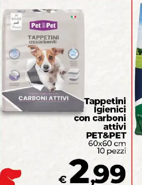 Tappetini igienici con carboni attivi Pet&Pet