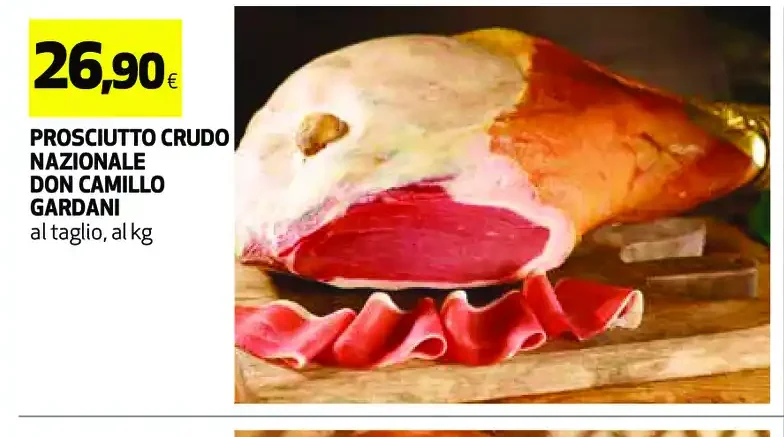 Prosciutto crudo nazionale Don Camillo Gardani