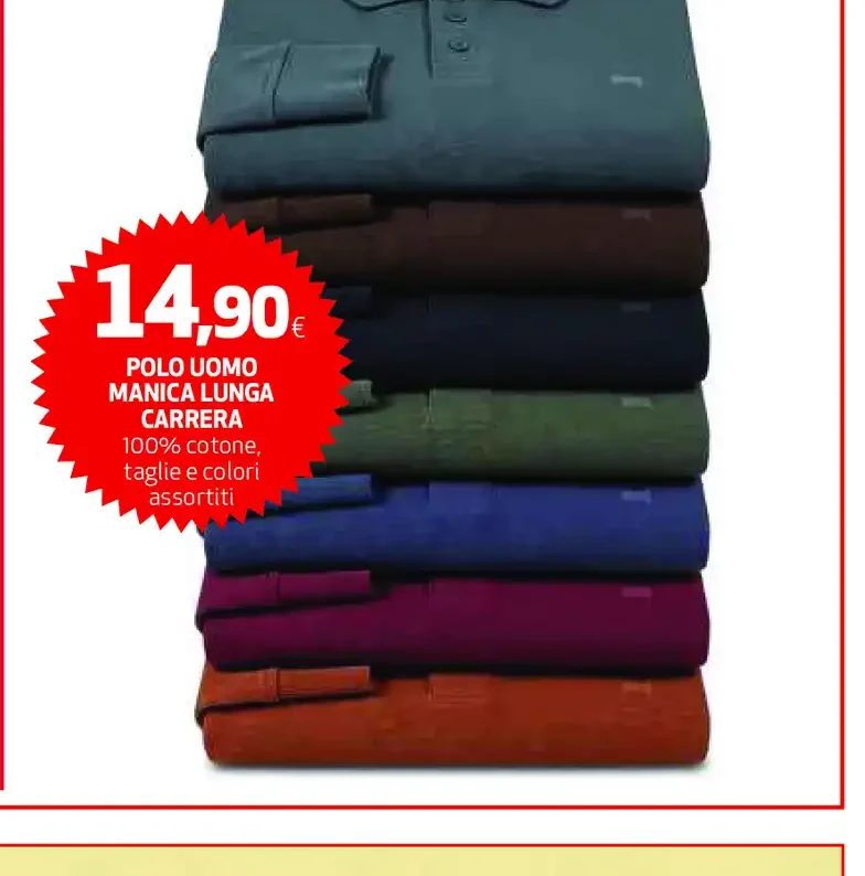 Polo uomo manica lunga Carrera