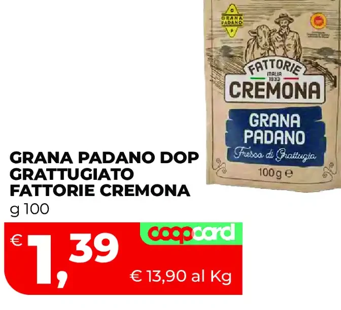 Grana Padano DOP Grattugiato Fattorie Cremona