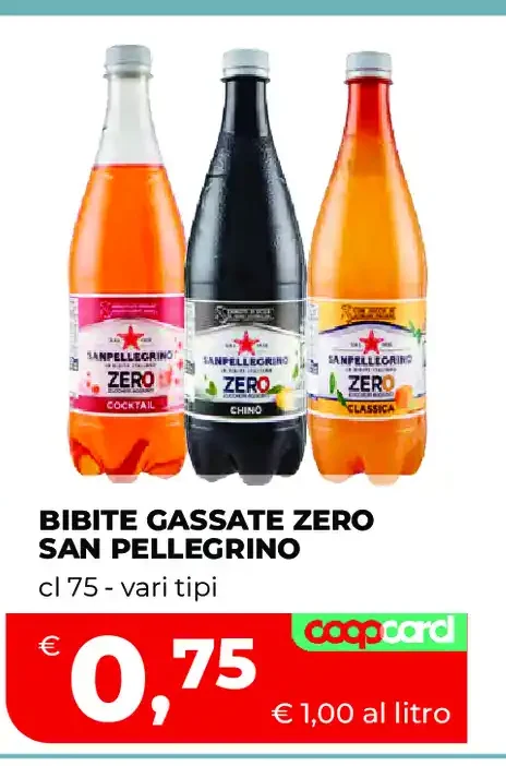 Bibite gassate Zero San Pellegrino