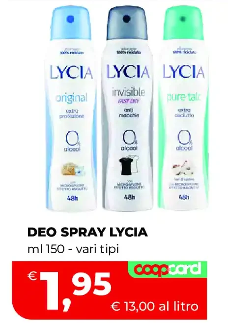 Deo spray Lycia