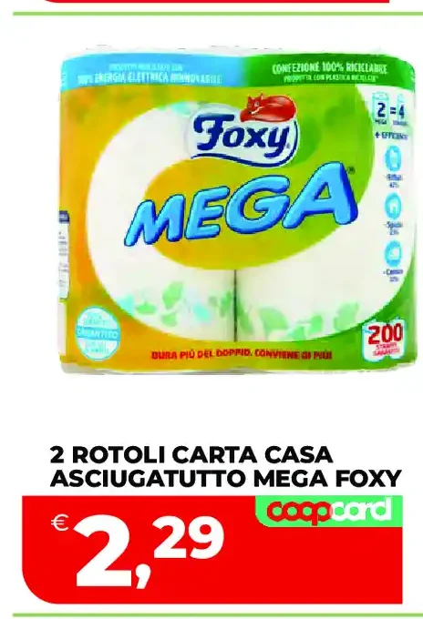 Carta casa asciugatiutto Mega Foxy