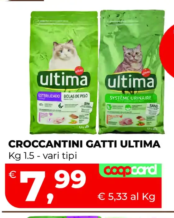 Croccantini gatti Ultima