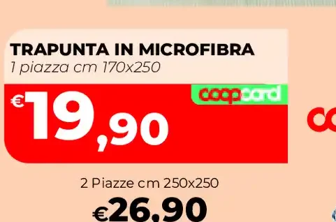 Trapunta in microfibra