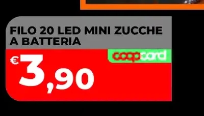 Filo 20 LED mini zucche a batteria