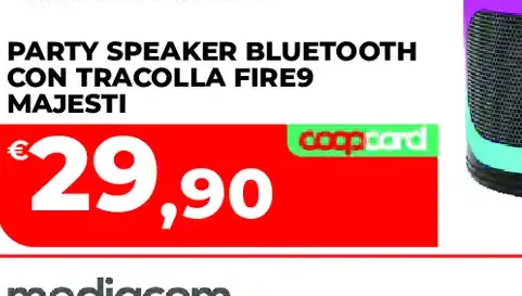Party speaker Bluetooth con tracolla Fire 3 Majestic