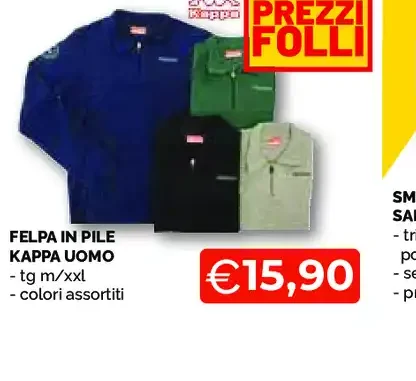 Felpa in pile Kappa uomo