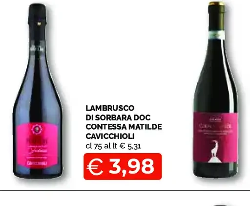 Lambrusco di Sorbara DOC Cantine Matilde Cavicchioli