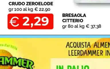 Prosciutto crudo ZeroSìLoDe