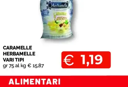 Caramelle Herbamelle vari tipi