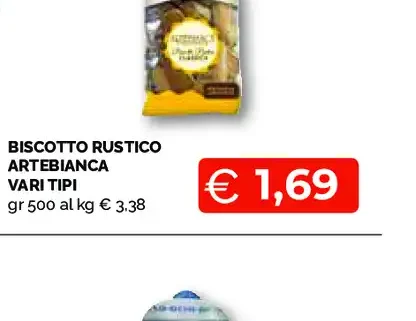 Biscotto rustico Artebianca vari tipi