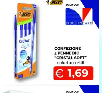 Confezione penne Bic Cristal Soft