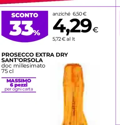 Prosecco Extra Dry Sant’Orsola