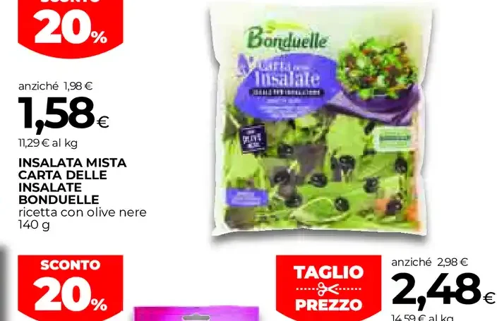 Insalata mista Carta delle Insalate Bonduelle