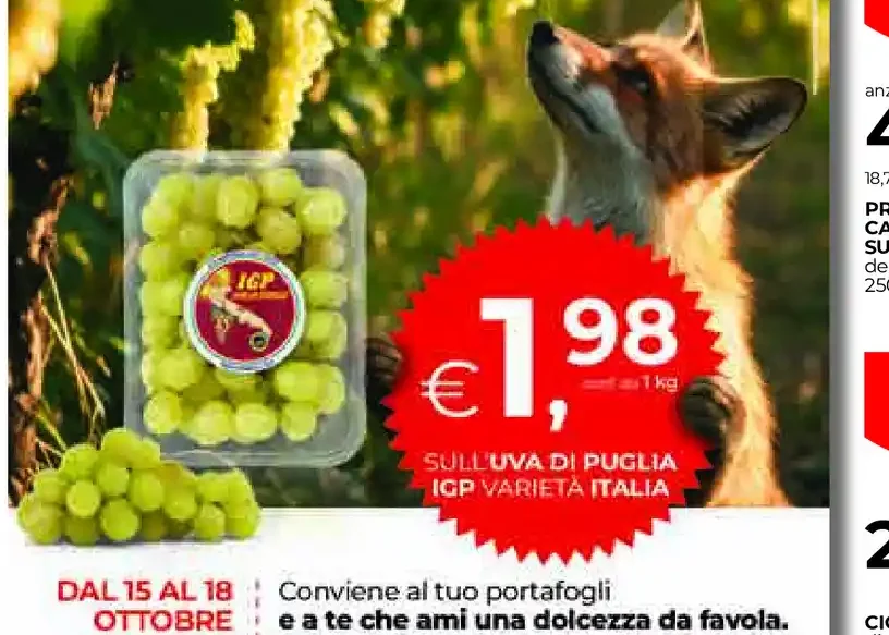 Uva di Puglia IGP varietà Italia