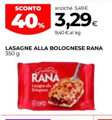 Lasagne alla bolognese Rana