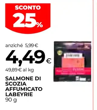 Salmone di Scozia affumicato Labeyrie