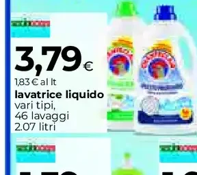Detersivo lavatrice liquido