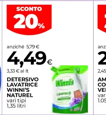 Detersivo lavatrice Winni's Naturel