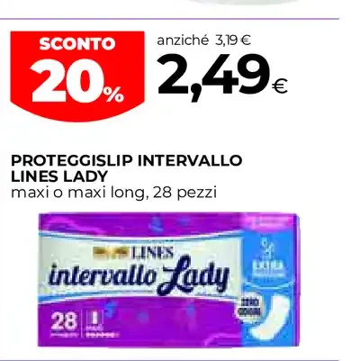 Proteggislip Intervallo Lines Lady