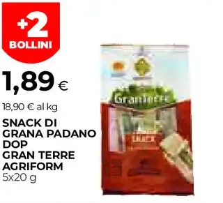 Snack di riso Padano DOP Gran Terre Agriform