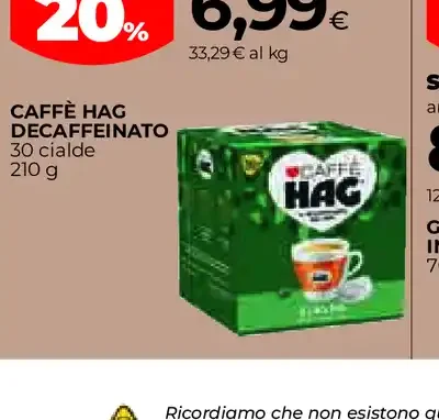 Caffè Hag decaffeinato
