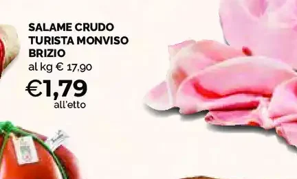 Salame crudo Turista Monviso Brizio