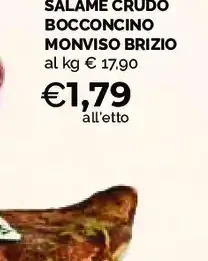 Salame crudo bocconcino Monviso Brizio
