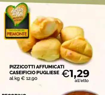 Pizzicotti affumicati caseificio pugliese