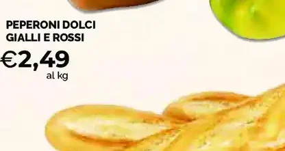 Peperoni dolci gialli e rossi