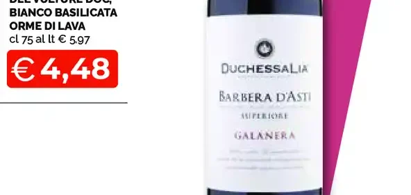 Aglianico del Vulture DOC Bianco Basilicata Orme di Lava