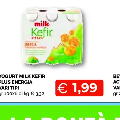 Yogurt Milk Kefir Plus Energia vari tipi