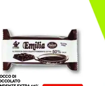 Blocco di cioccolato fondente extra 50% Emilia Zaini