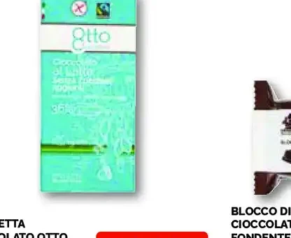 Tavoletta cioccolato Otto vari tipi