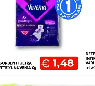 Assorbenti Ultra Notte x9 Nuvenia