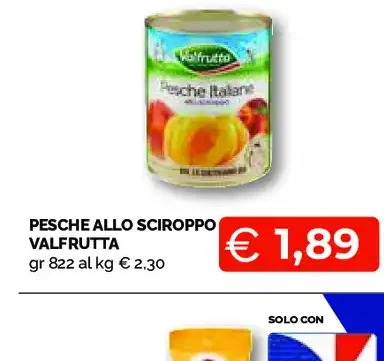 Pesche allo sciroppo Valfrutta