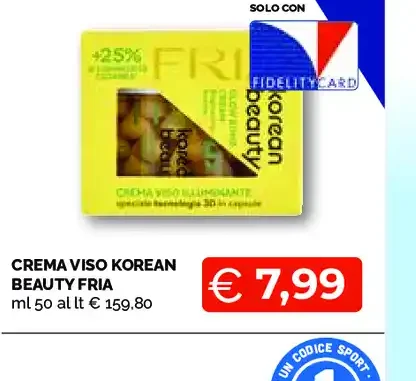 Crema viso Korean Beauty Fria