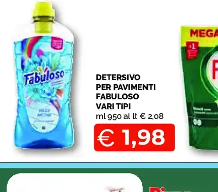 Detersivo per pavimenti Fabuloso vari tipi