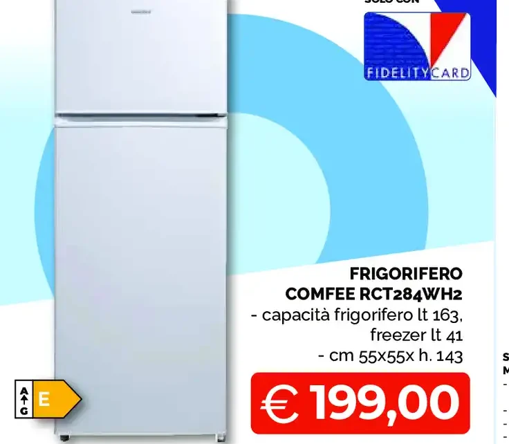 Frigorifero Comfee RCT284WH2
