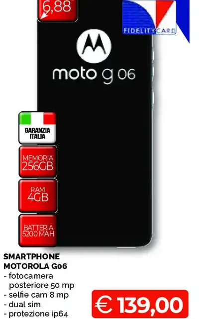 Smartphone Motorola Moto G06