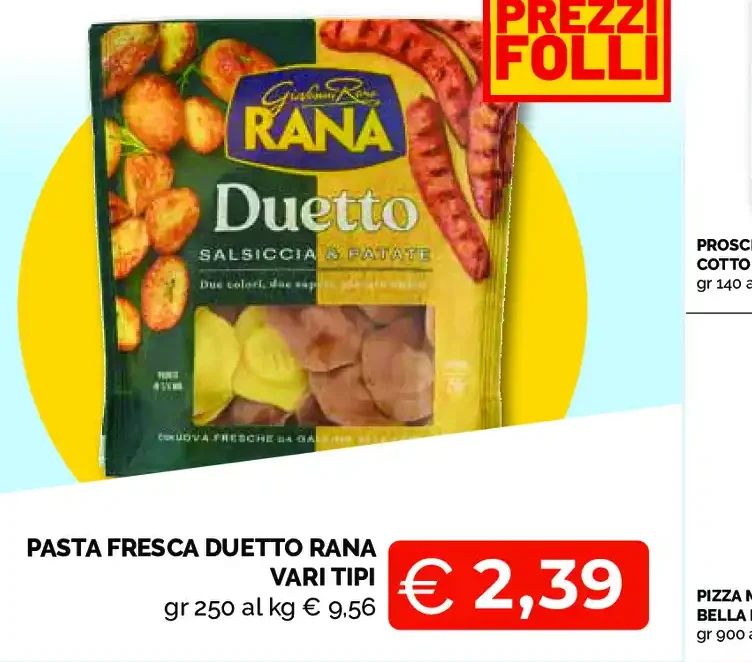 Pasta fresca Duetto Rana vari tipi
