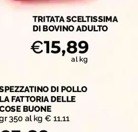 Tritata sceltissima di bovino adulto