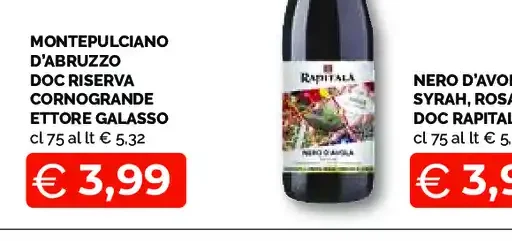 Montepulciano d'Abruzzo DOC Riserva Cornogrande Ettore Galasso