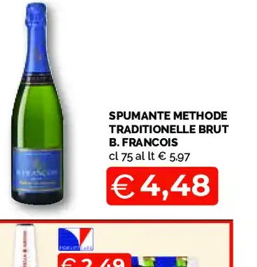 Spumante Methode Traditionelle Brut B. Francois