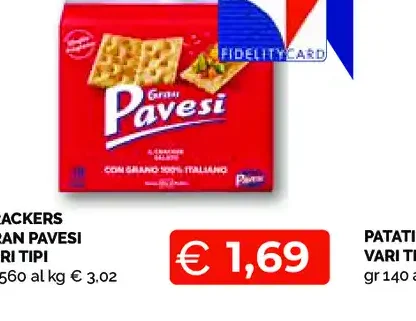 Crackers Gran Pavesi vari tipi