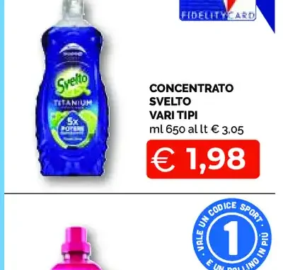 Concentrato Svelto vari tipi