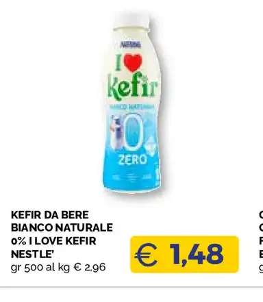 Kefir da bere bianco naturale o I Love Kefir Nestlé