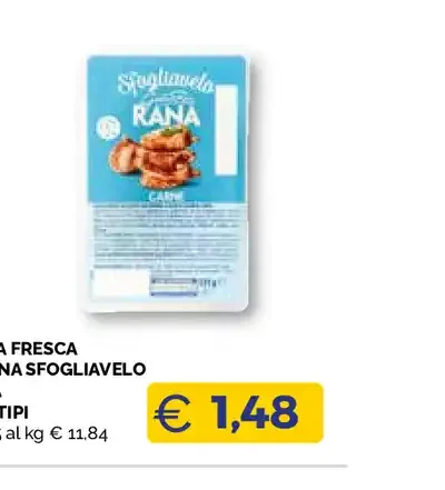 Pasta fresca ripiena sfoglia velo Rana vari tipi