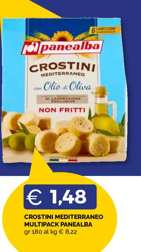 Crostini mediterraneo multipack Pan Paen Alba